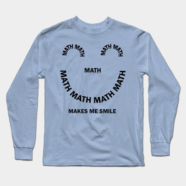 Math Smile Long Sleeve T-Shirt by Barthol Graphics